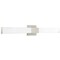 Luxrite 36 Inch Square LED Vanity Light Over Mirror Brushed Nickel 5CCT 2700K-5000K 30W 2000LM Dimmable ETL LR32178-1PK - alternate 1